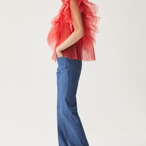 H&M Studio Collection Flounced Organza Blouse - Co - Picture 3 of 4